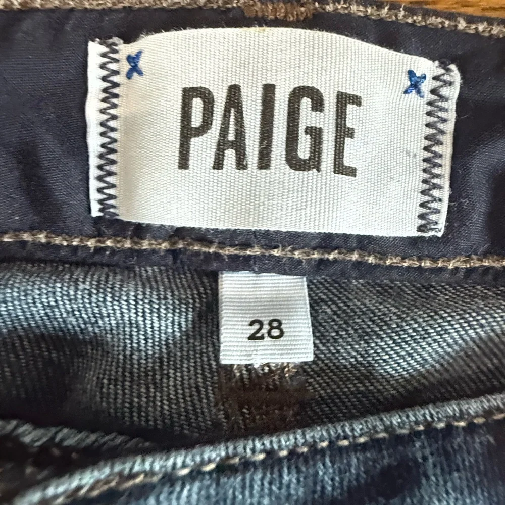 Paige Denim Skyline Ankle Peg Dixie Blue Jeans. Dark Wash. Size 28 - Picture 10 of 14